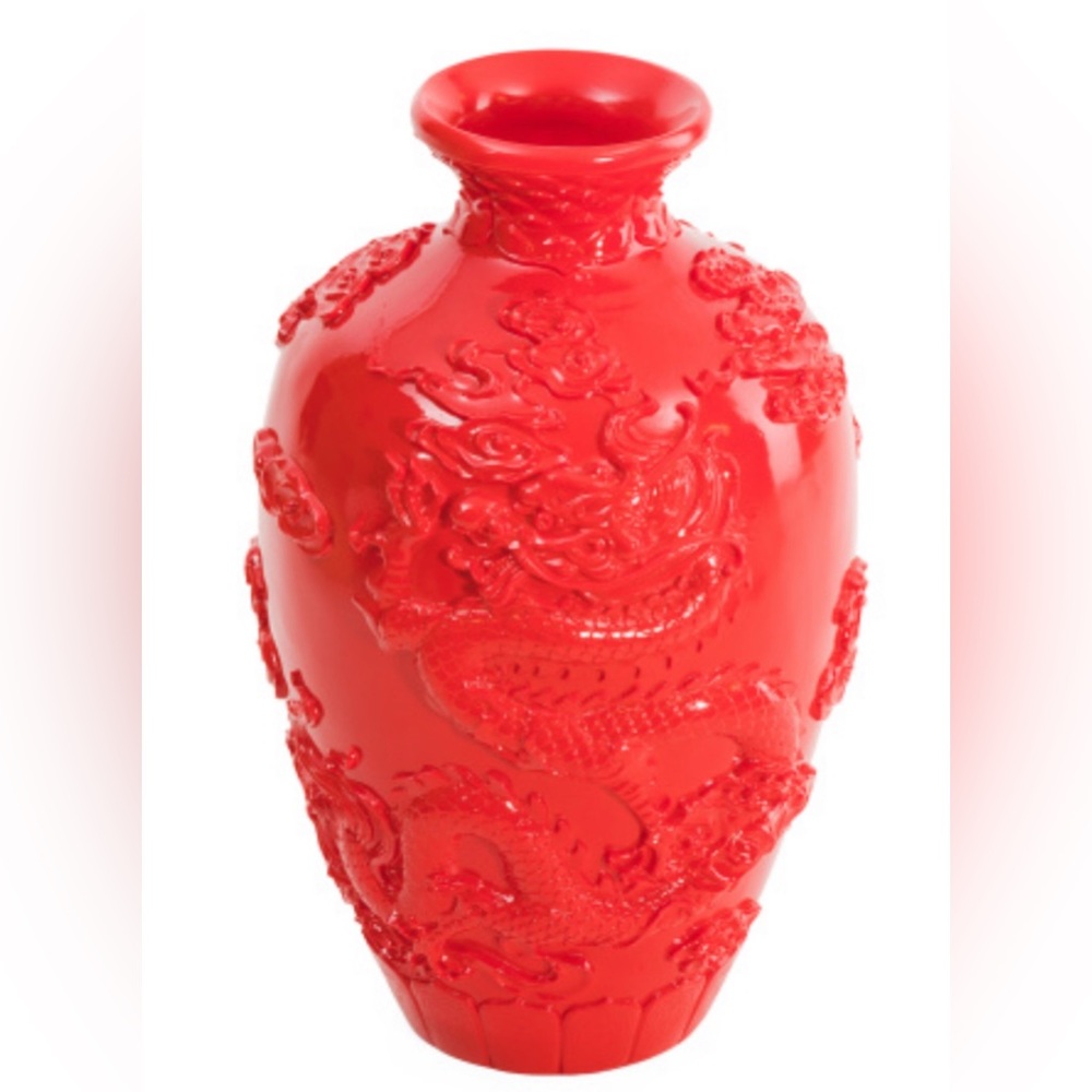 YEAR OF THE SNAKE DRAGON VASE - NIB